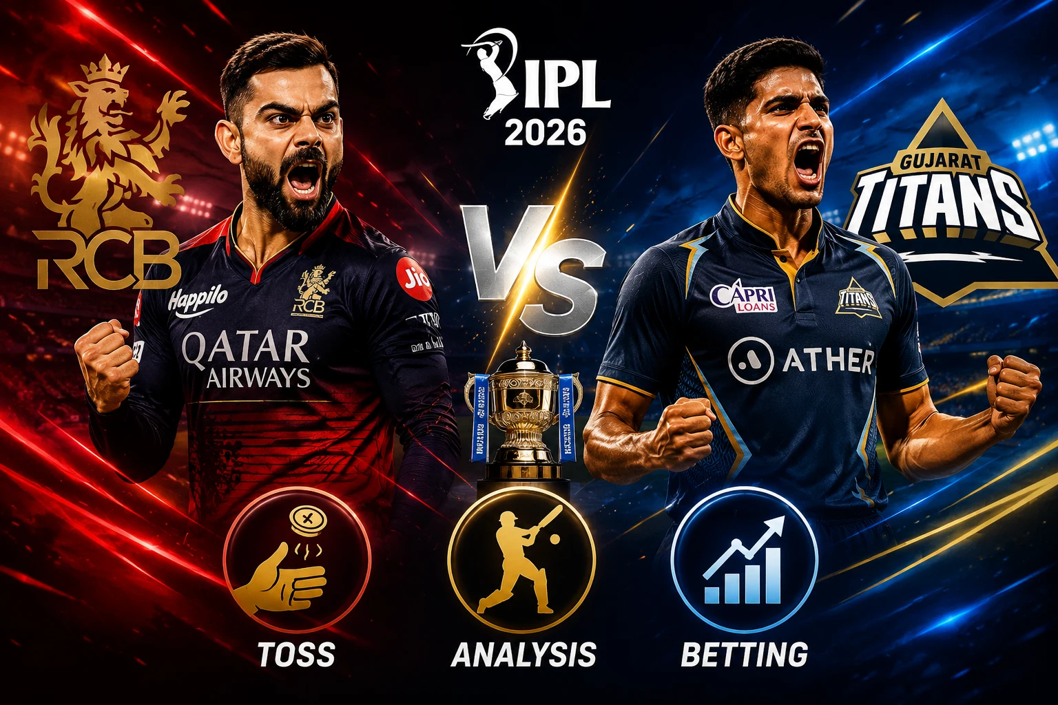 Kohli’s Last Big Door? RCB vs GT Qualifier 1 2026 Prediction, Toss Gamble & The Gill Threat Nobody Can Ignore