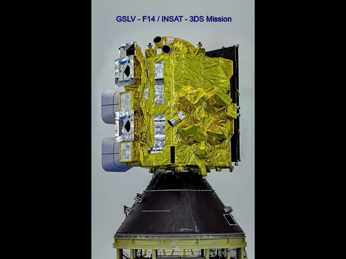 Where is INSAT-3DS located right now?