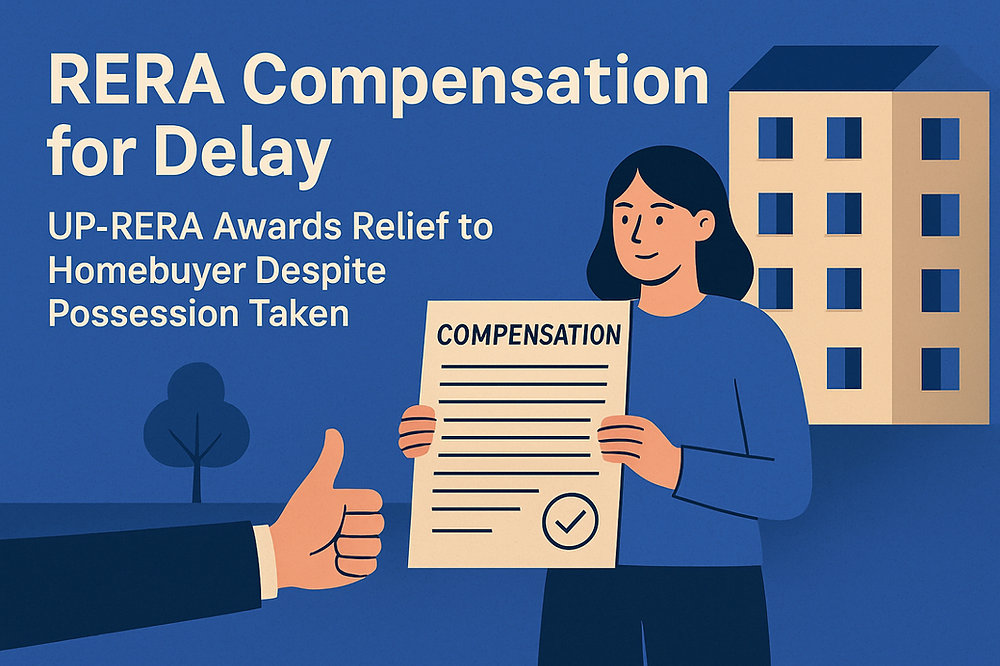 RERA Compensation for Delay: UP-RERA Adjudicating Officer Awards Relief to Homebuyer Despite Posses