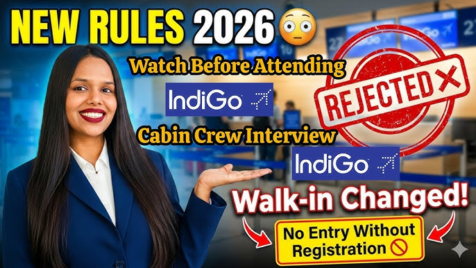 Indigo Airline New Rules for Walk-in Interviews 2026| Watch Before you go🔥