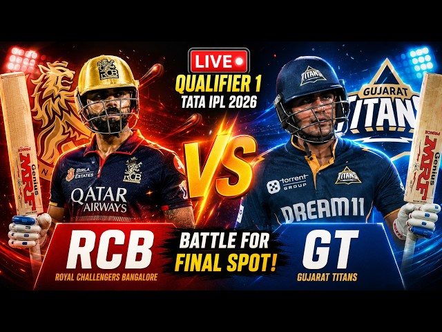 🔴 LIVE: RCB vs GT Qualifier 1 | RCB SCRIPT WRITTEN OR GT MASTERCLASS? 🤯 -  YouTube