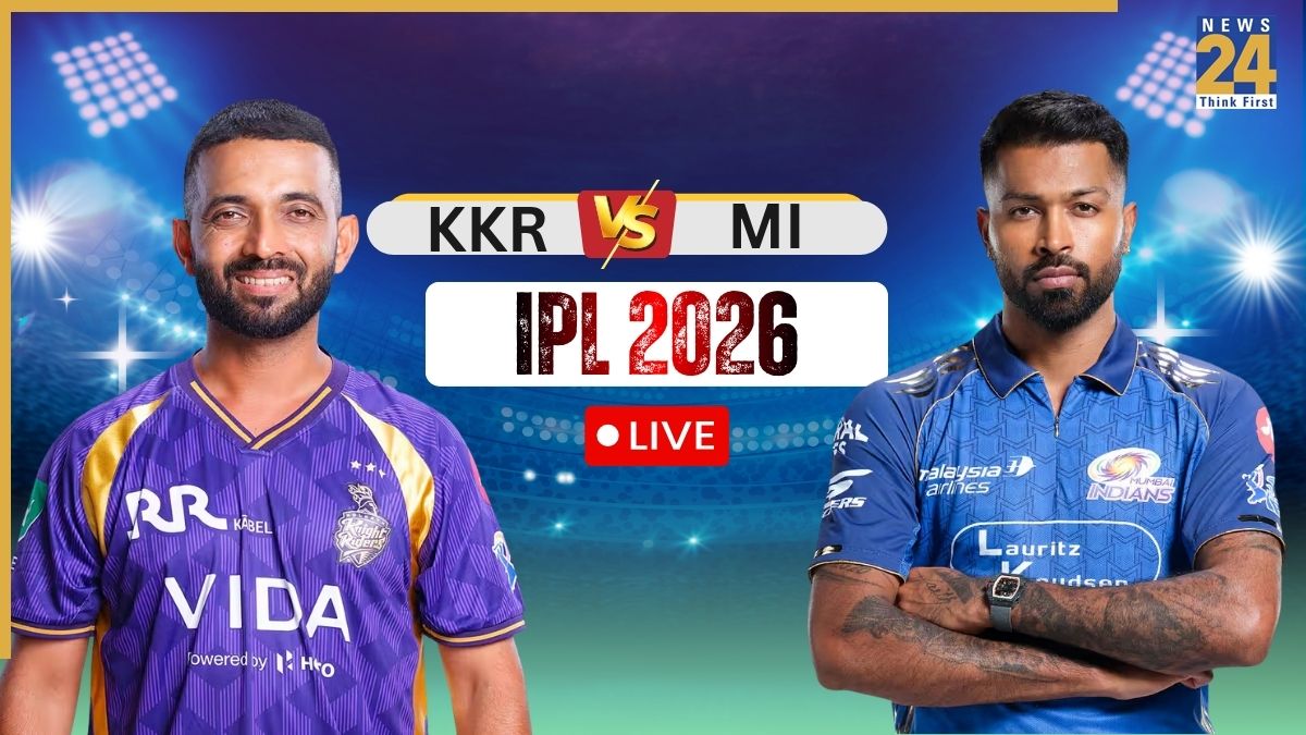 KKR vs MI Live Score: Ajinkya Rahane's KKR need 148 runs to win