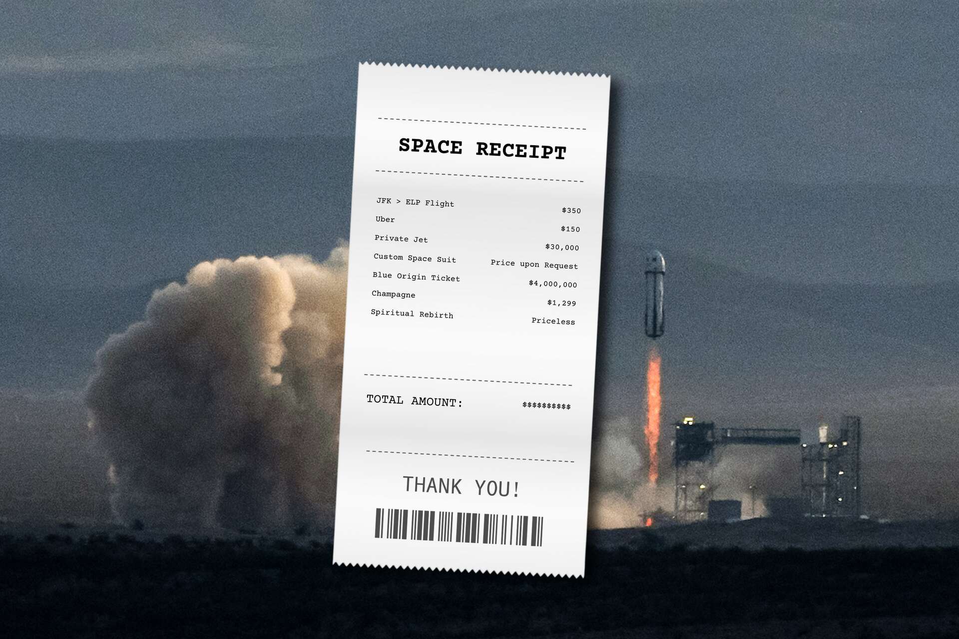 How much does it cost to be a Texas space tourist?