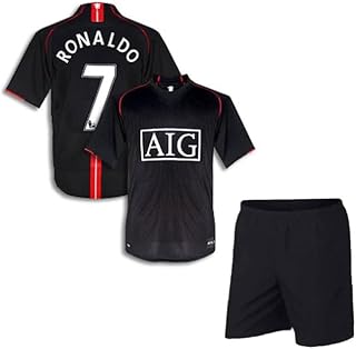 Ronaldo 7 Football Jersey with Black Sho