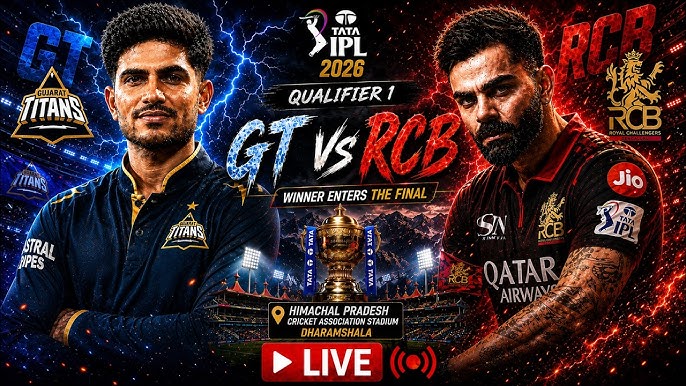 RCB vs GT QUALIFIER 1 LIVE 🔴 | Virat Kohli vs Shubman Gill 🔥 | IPL 2026  Playoffs #shorts #cricket -